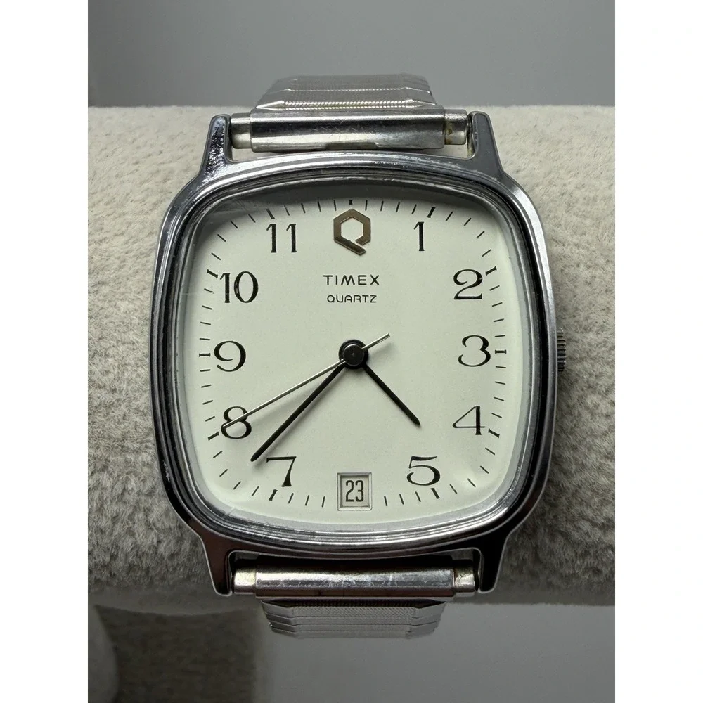 Timex Q Vintage M Cell New Battery Mens Watch 32MM 6.5